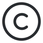 Copyright SVG Icon